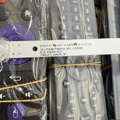 组装43寸JS-JP43B71081ER.202(20326) R72-43D04-023灯条背光LED
