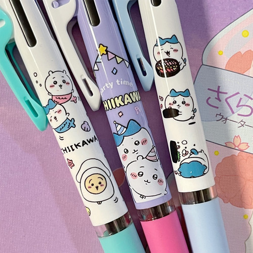 日本uni三菱chiikawa自嘲熊限定jetstream三色模块吉伊卡哇圆珠笔