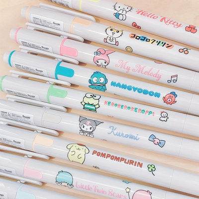 现货新款日本Pilot百乐荧光笔KIRE-NA奇丽奈三丽鸥联名彩色标记笔