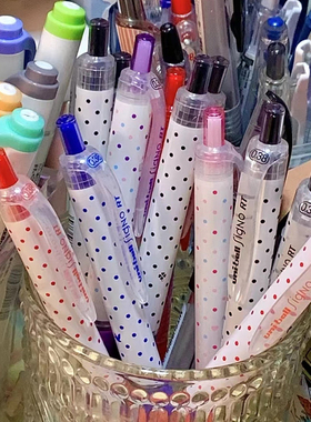 日本三菱uniball限定波点水笔UMN-138 SignoRT按动中性笔0.38mm