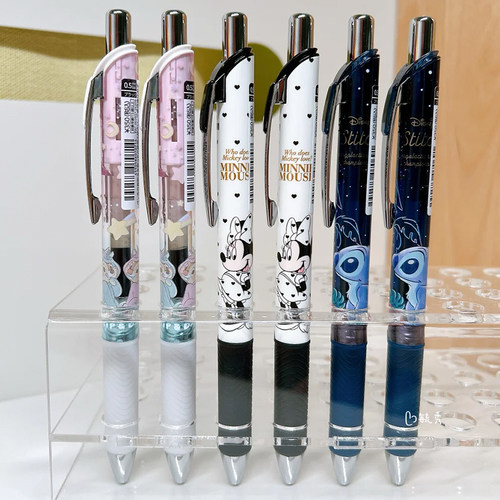 日本派通pentel新款东京迪士尼米奇米妮奇奇蒂蒂史迪仔限量中性笔