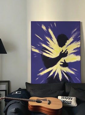 消逝的爱肌肉男高清装饰画卧室挂画喷绘油画房间室内挂墙靠墙型男