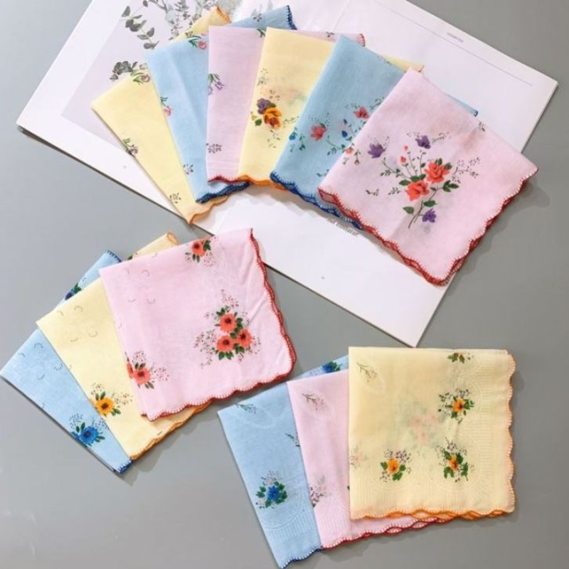 女士古风经典手帕老式怀旧小手巾方巾结婚手绢随身