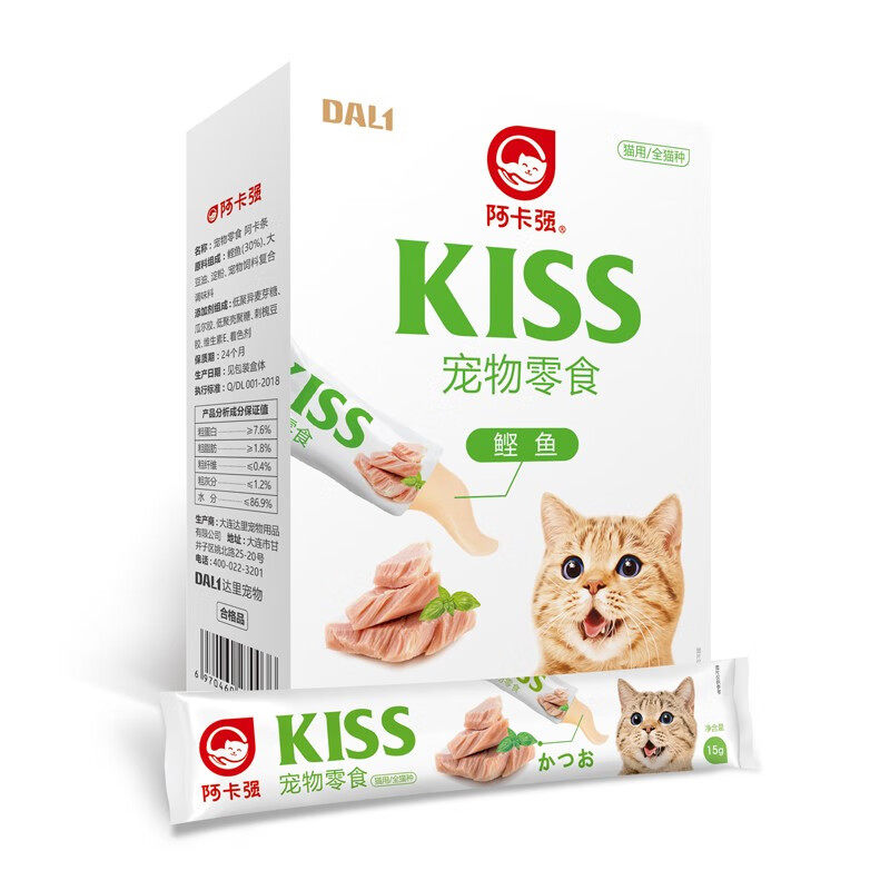 阿卡强猫条成幼猫咪零食湿粮全猫通用拌食加量装15g*24支综合营养,宠物/宠物食品及用品,猫条,淘宝优惠券,粉丝福利购,淘宝优惠卷