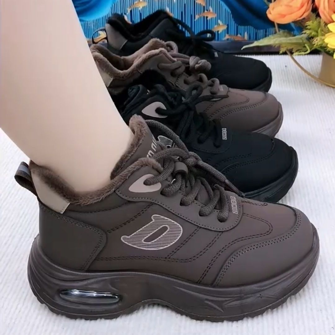 2025新款冬季加绒加厚保暖棉鞋女款雪地靴女款妈妈鞋女士短靴