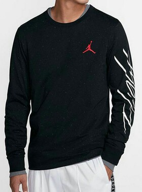 专柜正品Air Jordan AJ飞人男子篮球运动跑步长袖T恤AT8814-010