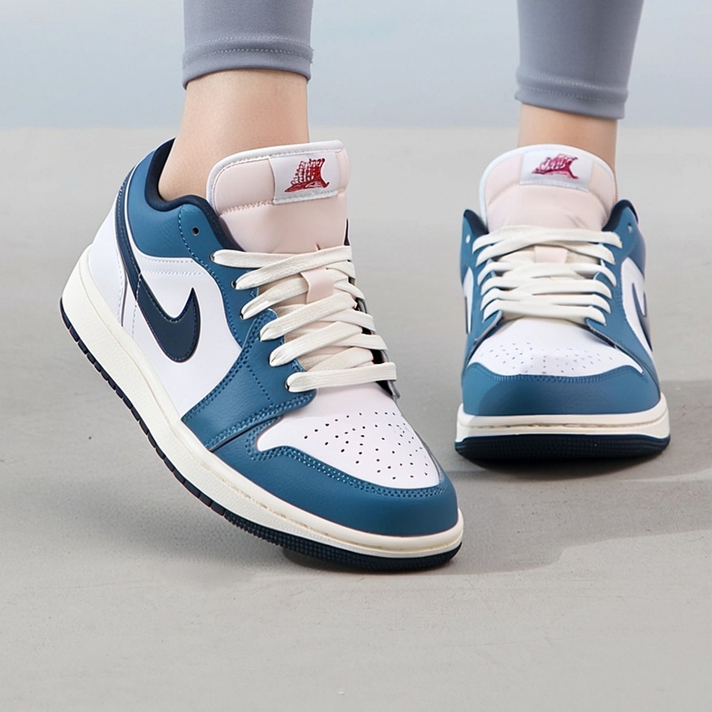 Nike/耐克 Air Jordan 1 LOW AJ1海军蓝 复古篮球鞋 HM3711-144,运动鞋new,板鞋,淘宝优惠券,粉丝福利购,淘宝优惠卷