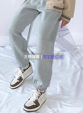 专柜正品Nike耐克女子针织运动休闲纯棉加绒收口裤长裤DQ5888