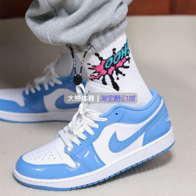 Air Jordan 1 Low AJ1 蓝色 男款 低帮休闲运动篮球鞋FZ2138-114