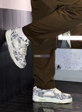 耐克/NikeAir Jordan 5 Low AJ5米白 涂鸦复古篮球鞋 DA8016-100