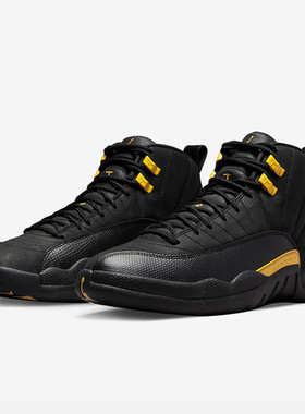 专柜正品 Air Jordan 12 AJ12 黑金 复古 高帮篮球鞋 CT8013-071