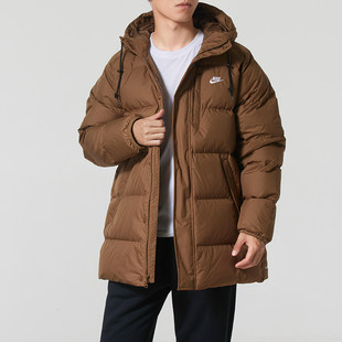 NIKE耐克男子Sportswear运动休闲保暖中长款连帽羽绒服IB2974-235