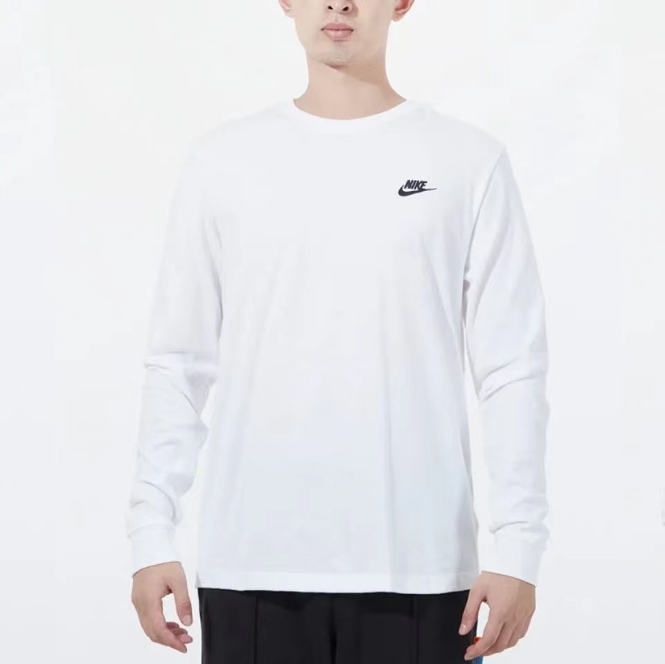 专柜正品NIKE/耐克 男纯棉圆领长袖T恤运动休闲套头衫 AR5194-100,运动服/休闲服装,运动T恤,淘宝优惠券,粉丝福利购,淘宝优惠卷