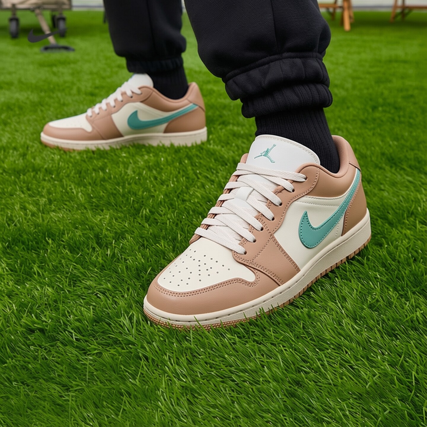 专柜正品Nike/耐克AJ 1 女训练运动透气耐磨低帮篮球鞋DC0774-130