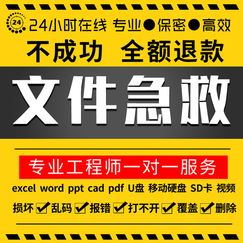 ppt.excel.word.psd文件修复损坏WPS文档表格U盘乱码远程数据恢复