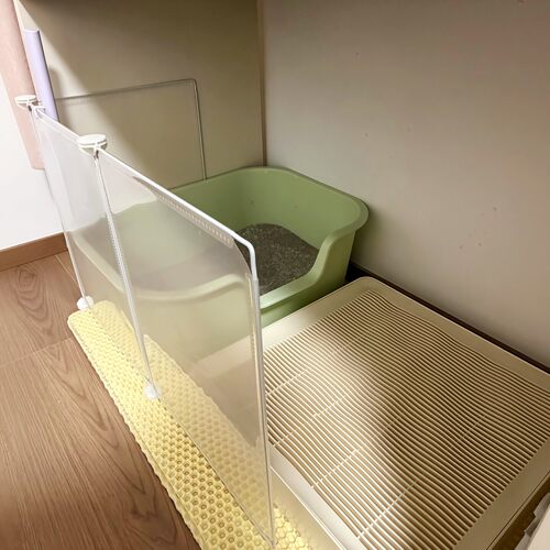 【超级控砂猫厕所】猫砂盆挡板DIY透明板加高防外溅阻挡猫砂乱溅