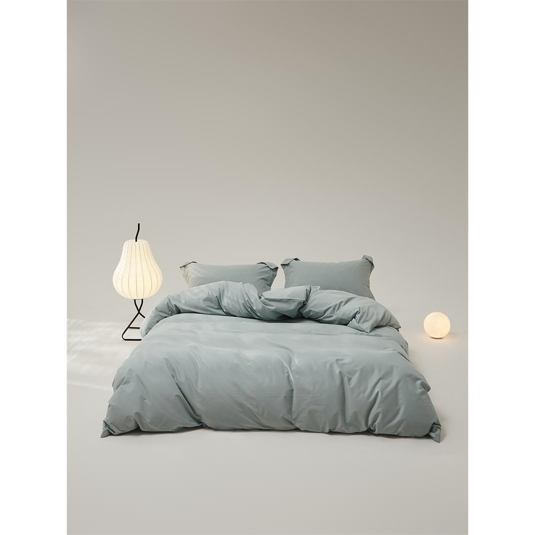 ▲SOAPLAND 100支轻磨毛纯棉春秋冬四件套 纯色10色可选