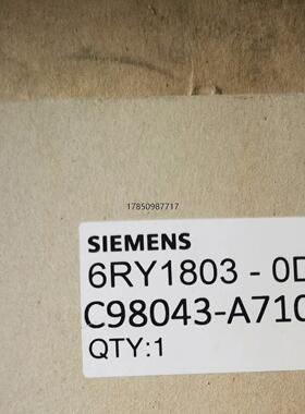 议价6RY1803-0DA02西门子全新现货,议价议价