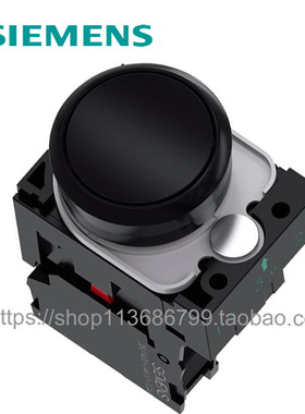 议价黑色按钮开关1NC塑料22mm原装SIEMENS西门子3SU1100-0AB1议价