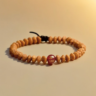 金钱子手串九华山金叶菩提子手串摇钱树手串女士冷门文玩佛珠手链