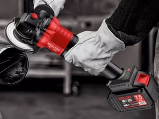 德力西角磨机DLX JM21无刷锂电两电一充5.0电池7.5