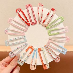 2025新款 儿童夏日小清新碎发刘海bb夹女童不伤发亮面波点发夹发饰