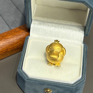 小精灵神奇宝贝摆件 鸭子镀黄金色轻奢个性高级感精致 可达鸭摆件