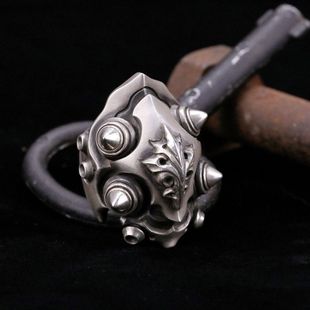 2023ins风前卫宗师机甲王霸气男士焰辉盾甲高级戒指开口指环手饰