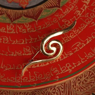楚布寺寺标志别针时尚复古胸针简约配饰