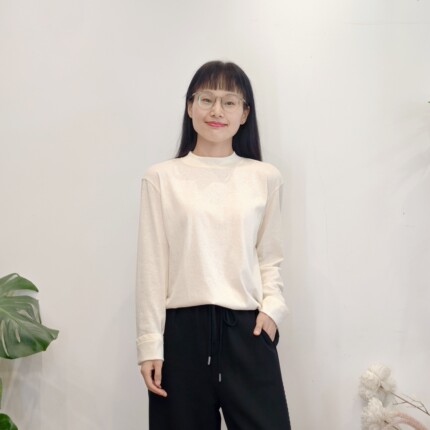 可路莎专柜253180春秋半高领纯色百搭长袖T恤女内搭