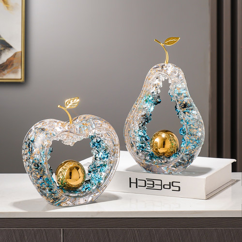 平安顺利苹果摆件高级感客厅轻奢