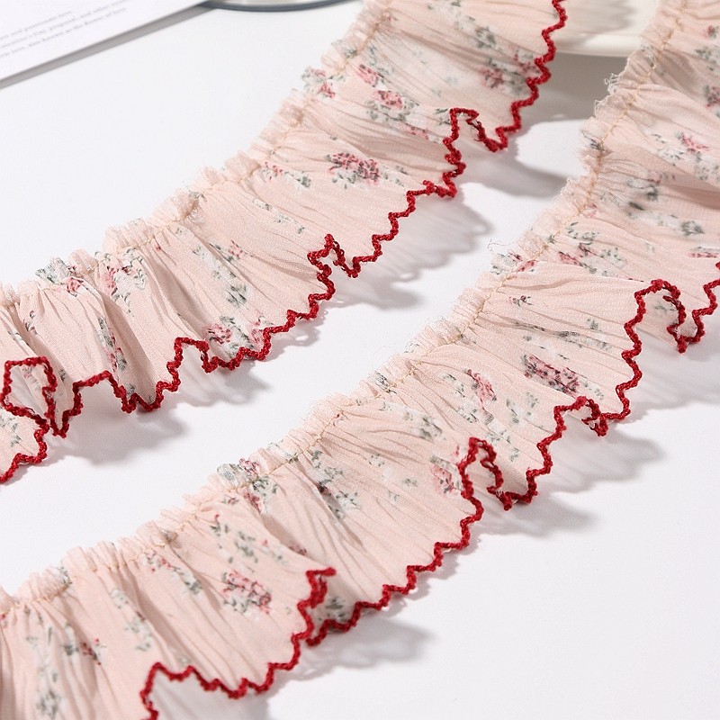 可爱小碎花芽边皱褶裙边带雪纺丝带宠物娃衣服装辅料头饰发箍配件,居家布艺,丝带/绸带/布带,淘宝优惠券,粉丝福利购,淘宝优惠卷