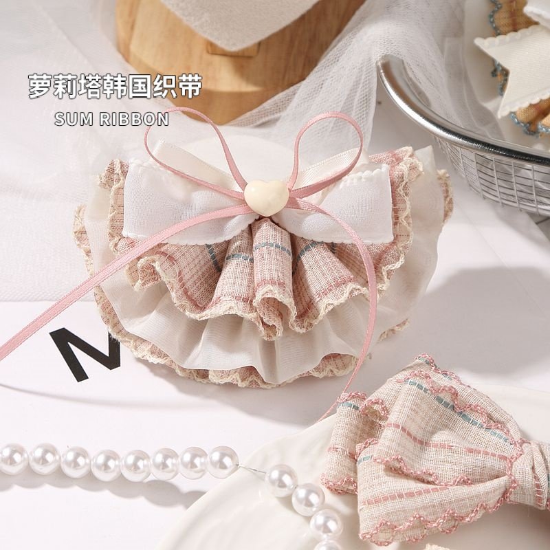 芽边皱褶格子花边辅料织带家居服装裙边DIY蝴蝶结带花束礼盒丝带,纺织面料/辅料/配套,织带/丝带/缎带,淘宝优惠券,粉丝福利购,淘宝优惠卷