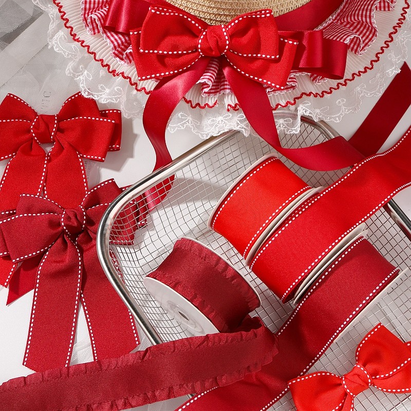 3码加葱丝波浪花边圣诞H洛丽塔织带DIY发饰蝴蝶结闪粉条纹包装带,纺织面料/辅料/配套,织带/丝带/缎带,淘宝优惠券,粉丝福利购,淘宝优惠卷