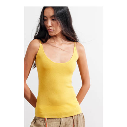 【XSPACE】Dpercent丨三色羊毛混纺纱线休闲简约修身毛织背心吊带