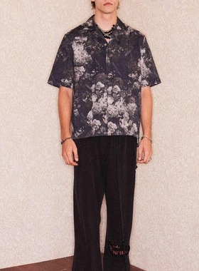 【XSPACE】RICHILL MELANCHOLY丨 25SS胶囊 棉麻翻领短袖衬衫优雅