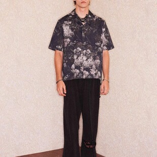 【XSPACE】RICHILL MELANCHOLY丨 25SS胶囊 棉麻翻领短袖衬衫优雅