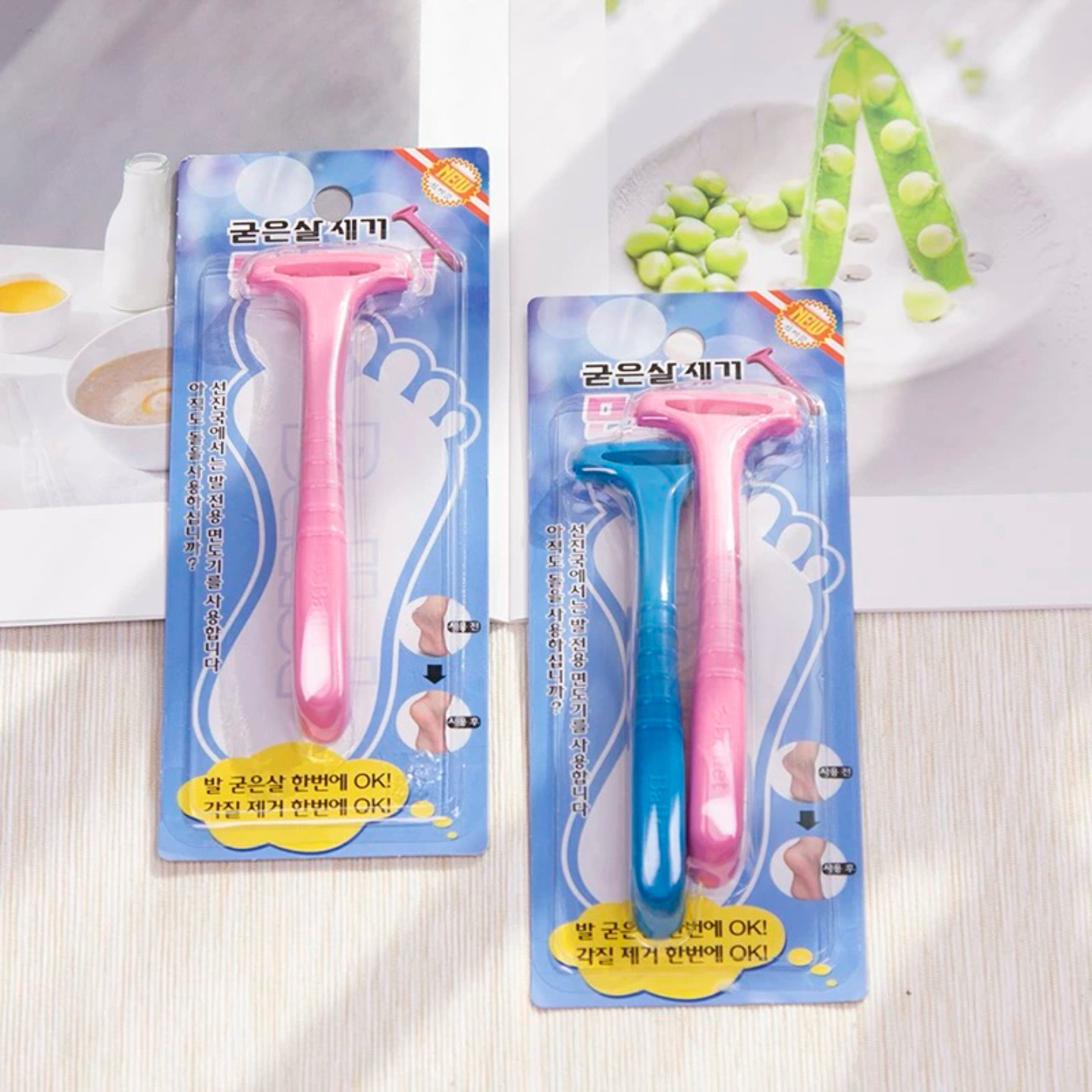 韩国去死皮老茧修脚刀刮脚底脚后跟脚板刮脚工具家庭装磨脚石