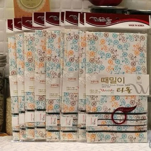 韩国weaver 搓澡巾 韩国搓澡巾柔和材质沐浴手套细纹不伤皮肤