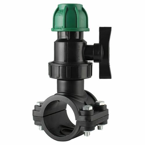 Pe25-110增接口分水阀增接口阀门PVC/PE增接口阀门配件农用鞍座
