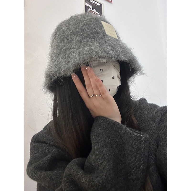 氛围感韩系秋冬保暖显脸小渔夫帽