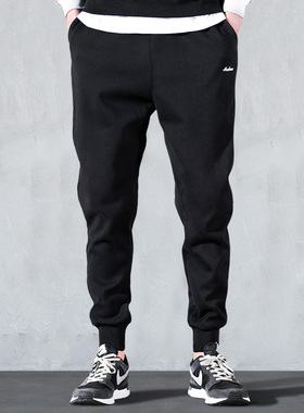 束脚裤男春季宽松束腿小脚裤休闲韩版卫裤哈伦潮裤秋冬加绒运动裤