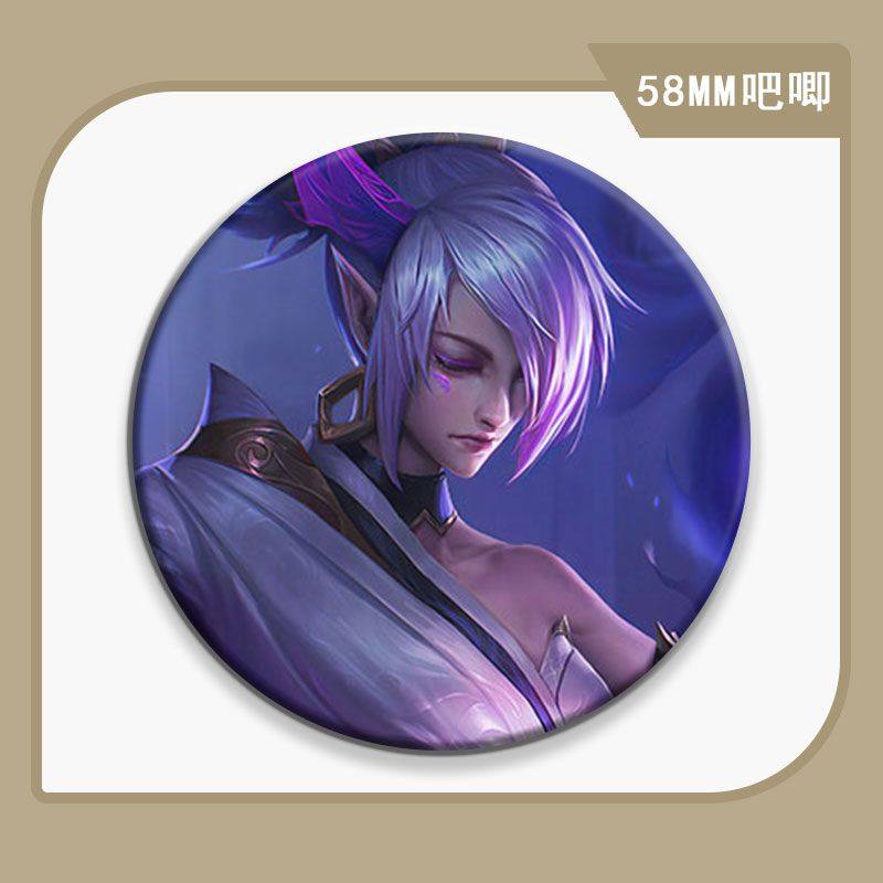 胸章英雄吧唧放逐礼物谷子徽章周边装饰58mm锐雯之刃胸针联盟挂件