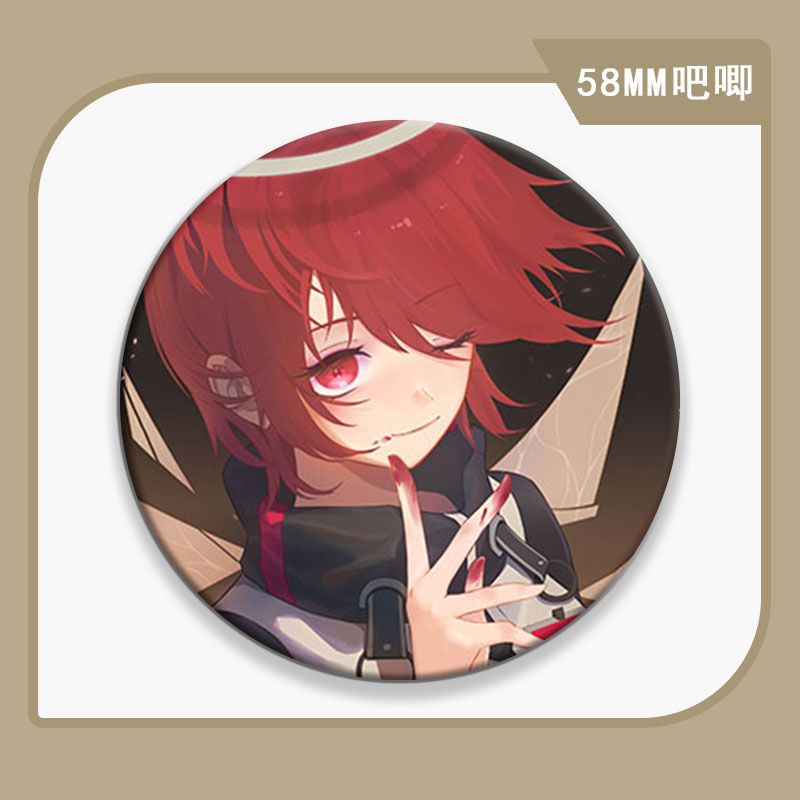 纪念亮膜58mm方舟天使学生胸针马口铁礼物明日吧唧周边胸章能徽章