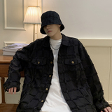 2023春季新款潮流外套流苏方格外套男夹克D824P115，男装夹克，星座312B-1