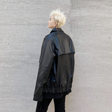 2021秋冬季皮衣大口袋皮夹克休闲男皮衣机车外套防风保暖D601P115，男装皮衣，星座312B-1