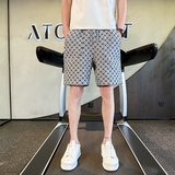 2023夏社会小伙轻奢高品质短裤男士休闲裤五分中裤D836P45，男装休闲裤，星座312B-1