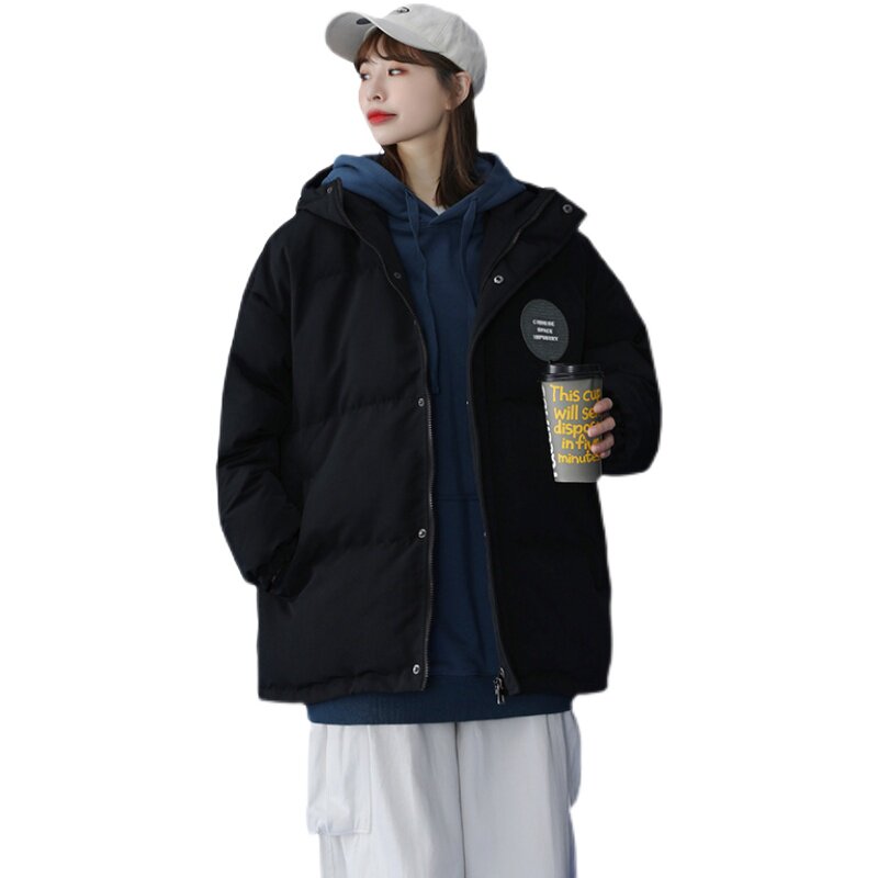 中性2023冬季新款纯色加厚休闲连帽羽绒棉衣外套D116P128,女装棉衣/棉服,星座312B-1