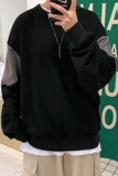 2021年圆领男装拼色卫衣男潮ins春秋款宽松2021新款潮D605P50，男装卫衣，星座312B-1