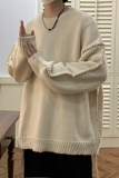 2023秋冬新款高品质手工扎线撞色宽松加厚毛衣外套D819P95，男装针织衫/毛衣，星座312B-1